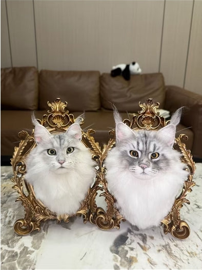 Custom Crown Framed Portrait without Paws (Suitable for All Cat and Dog Breeds)