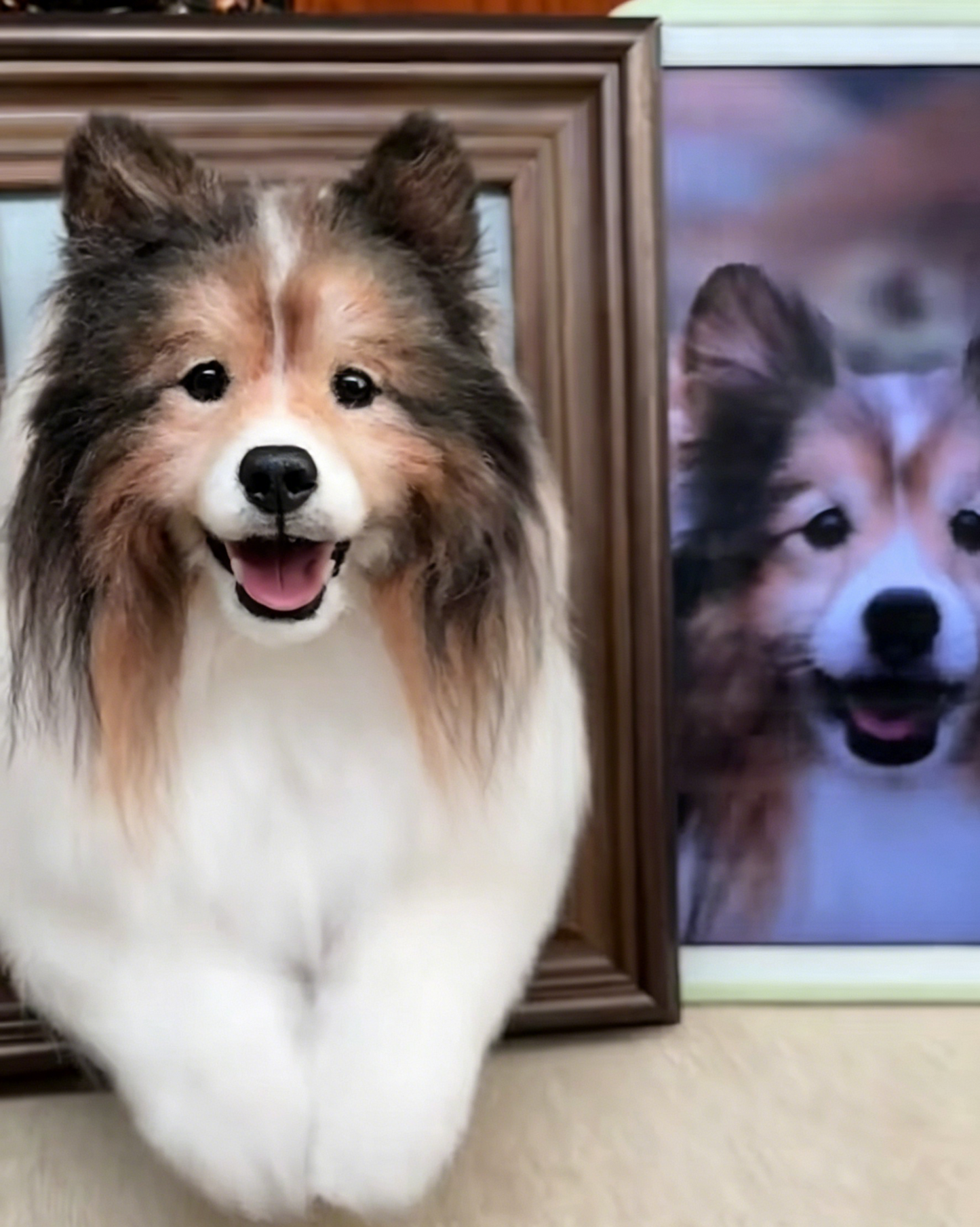 Custom Framed Portrait with Paws (Suitable for All Cat and Dog Breeds)