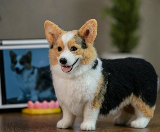 Custom Full-Body Pet Portrait 30 cm/12 inches (Suitable for All Cat and Dog Breeds)