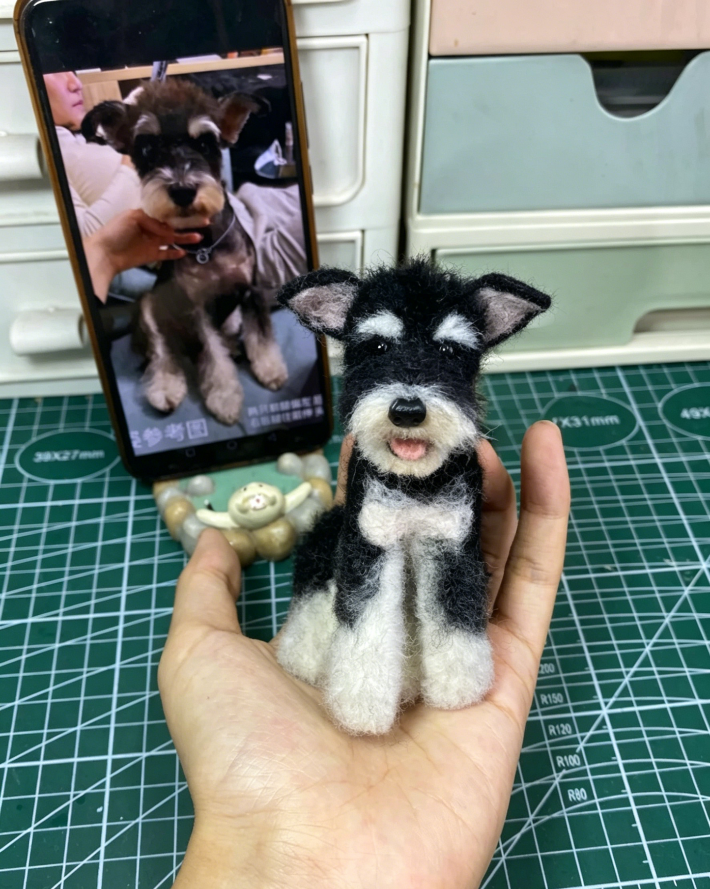 Custom Full-Body Pet Portrait 10 cm/4 inches (Suitable for All Cat and Dog Breeds)
