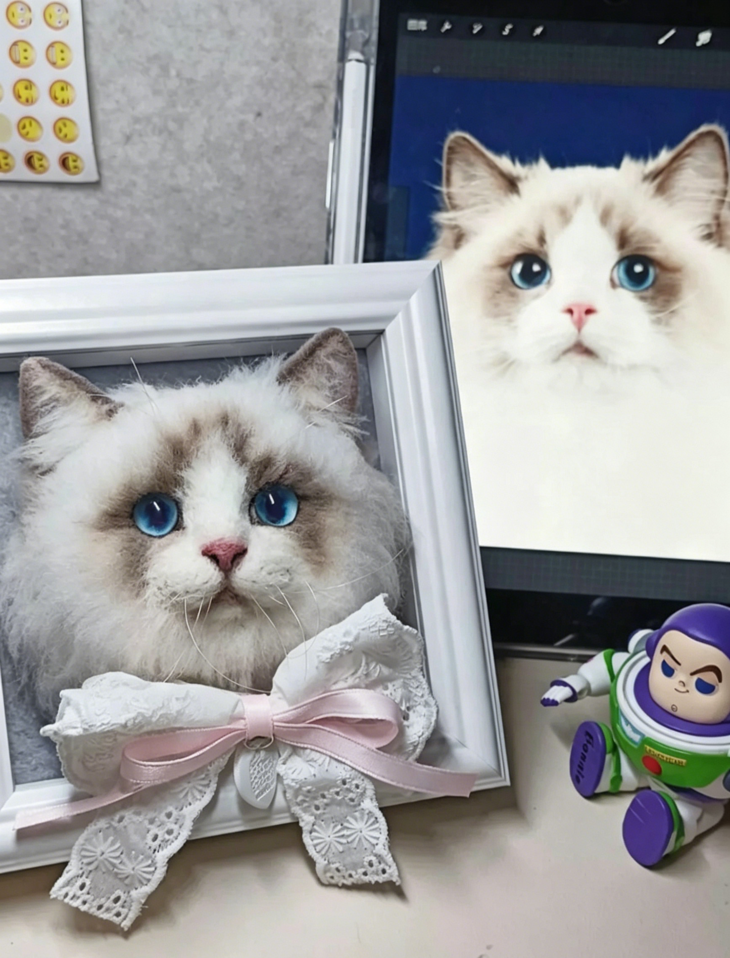 Custom Framed Portrait without Paws (Suitable for All Cat and Dog Breeds)